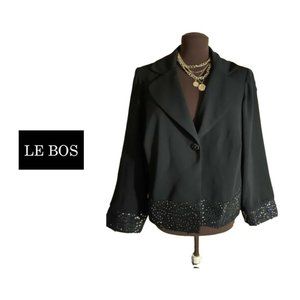 Blazer with Sequin Outline by Le Bos